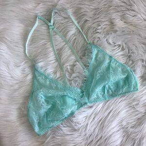 Intimately Free People Light Blue Lace Bralette.